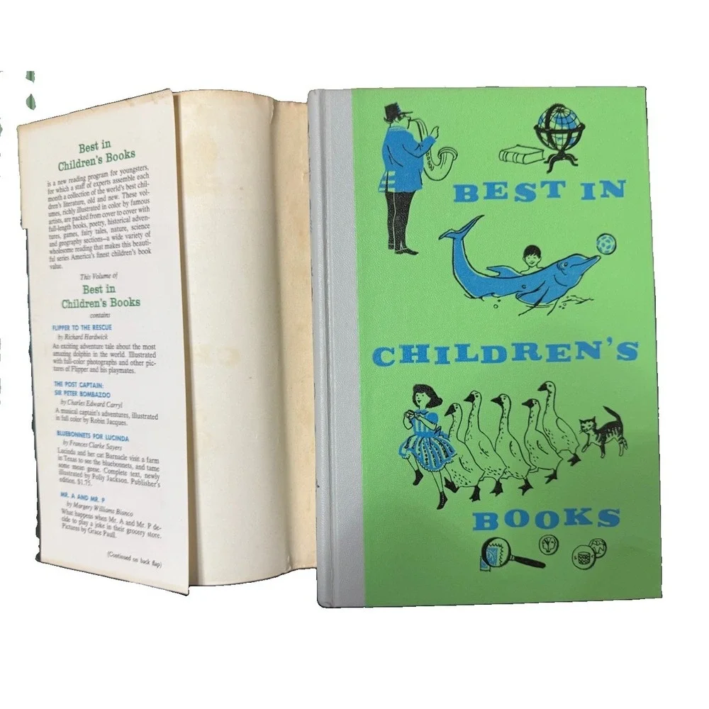 Best in Children's Books Vol 19A Flipper to the Rescue 1959/1967 HC DJ Excellent
